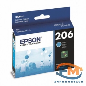 Cartucho EPSON Original 206 Cian