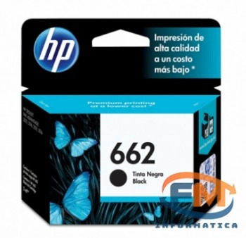 Cartucho HP 662 Original Negro