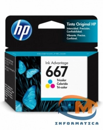 Cartucho HP 667 Original Color