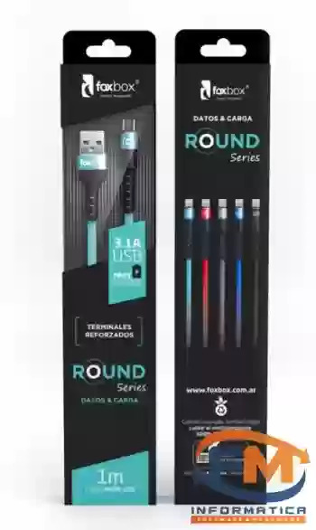 CABLE FOX BOX MICRO USB 1 M (AZUL)