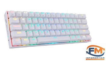Teclado Redragon Draconic Blanco K530W-RGB