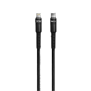 CABLE FOXBOX ROUND PRO 1.25 M LIGHTNING TYPO C