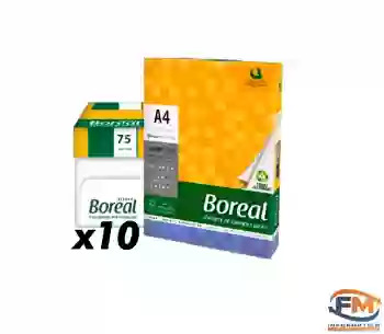 Caja x 10 resmas Boreal A4 75g