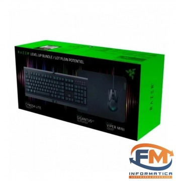 Combo Gamer Teclado Razer Cynosa Lite + Mouse Viper Mini + Pad Gigantus V2 M
