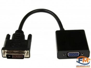 CONVERSOR / ADAPTADOR ACTIVO DVI-D 24+1 MACHO A VGA HEMBRA NM-C95 NETMAK