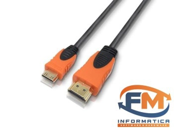 Cable HDMI a mini HDMI dorado de 1,5m