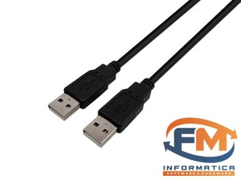 CABLE USB AM a USB 2.0 AM de 1,8m