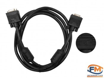 Cable VGA DB15AM-15AM 1.5 Mts Coaxilado CON FILTRO