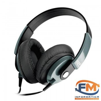 Auricular Klipextreme Over-ear Black Obsession Cableado