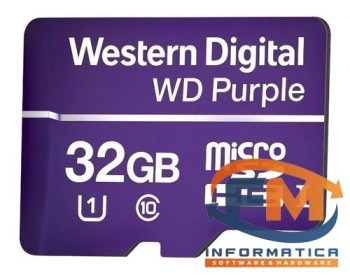 Tarjeta 32GB  microSDHC- UHS -I card WD Purple