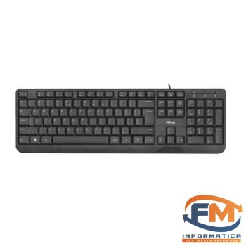 Teclado Trust Usb Multimeda Ziva