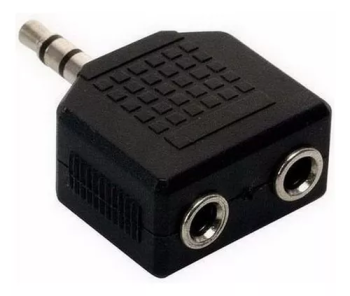 Adaptador Mini Plug 3,5 Macho A 2 Mini Plug Hembra Netmak