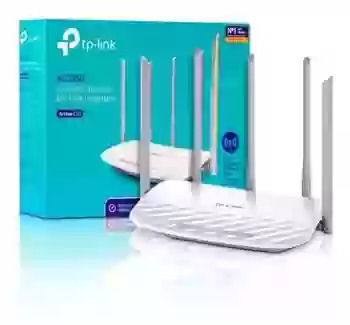 ROUTER TP-Link 4 P+WIFI DUAL BAND (ARCHER C60 AC1350) 450MBPS 5 ANTENAS WIRELESS - TP-LINK 6755