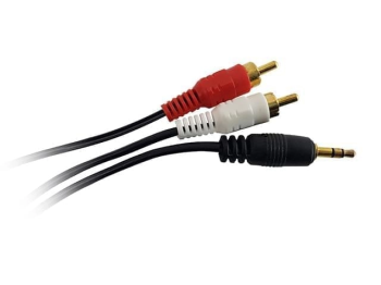 CABLE AUDIO 3.5 ST A 2RCA 1,8M