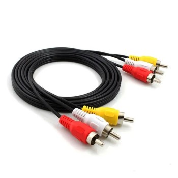 CABLE AUDIO 3 RCA M / 3 RCA M 1.8MTS OFF-CAB051 OFFICE