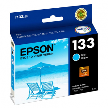 Cartucho EPSON Original 133 Cian