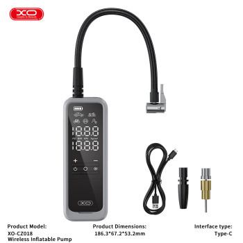 Compresor de aire inflador auto/moto portatil XO 5000MAH
