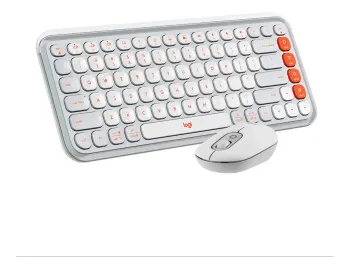 TECLADO LOGITECH POP ICON COMBO BLANCO