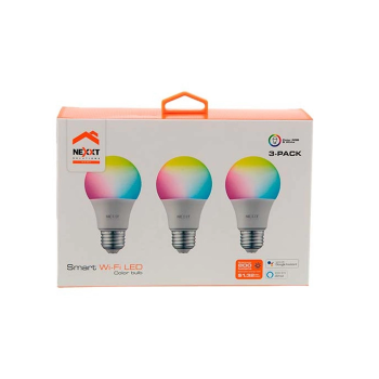LAMPARITA NHB- C120 3PK SMART NEXXT RGB WIFI 220V E26/27 60W X3
