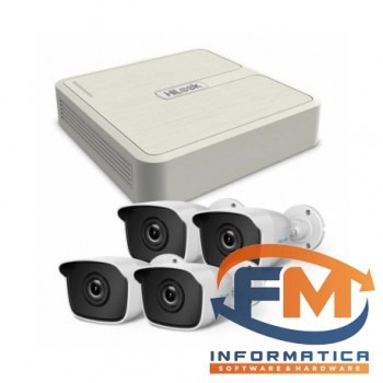 Kit 4 cámaras Análogas Bullet 1 MP y DVR 4 ch