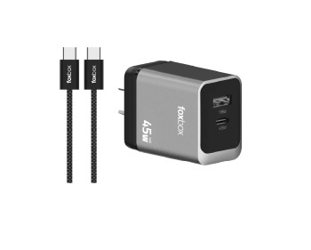 CARGADOR FOXBOX MEGA 3 45W PD QC CON CABLE 