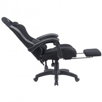 SILLA GAMER NEGRA NM-SG904 NEGRA CON APOYAPIES