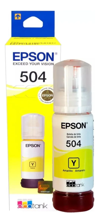 BOTELLA DE TINTA EPSON 504 (AMARILLO)
