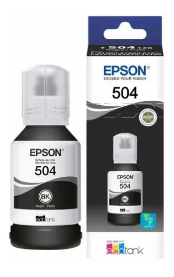 BOTELLA DE TINTA EPSON 504 (NEGRO)