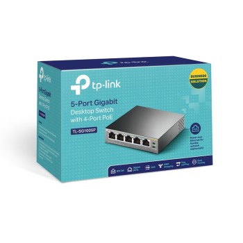 SWITCH 5 PORT (TL-SG1005P) 10/100/1000 GIGABITE - TP-LINK