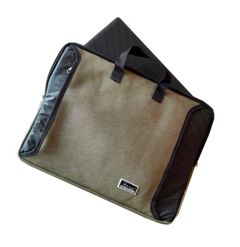 Funda Silco Special Notebook 15,6 Talam Cemento  con bolsillo y manijas.