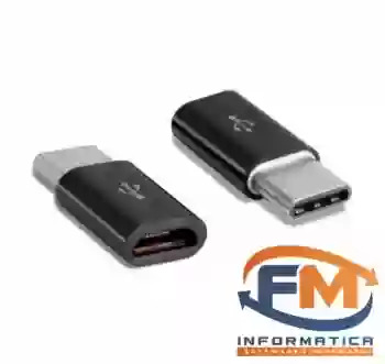 Adaptador conector Tipo C macho a micro-USB hembra