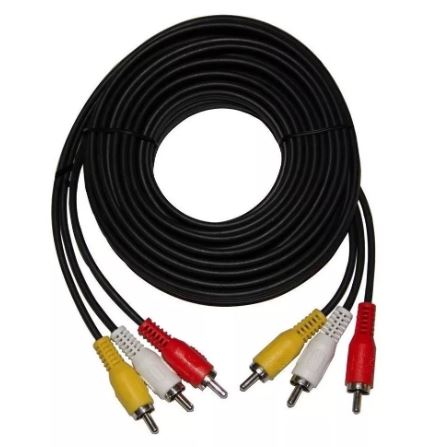 Cable audio 3 RCA  M / 3 RCA M 1.8 Mts