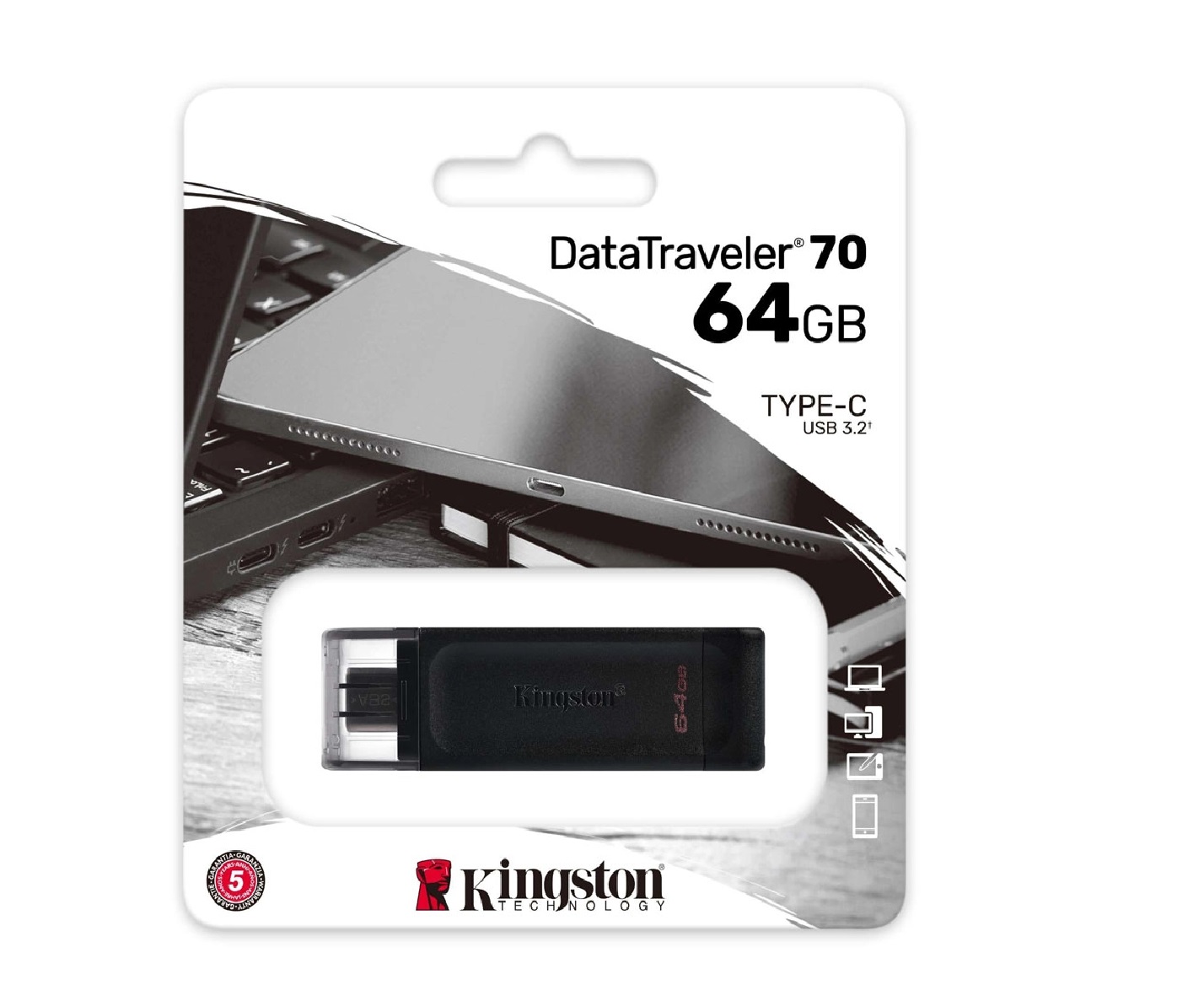 Pen Drive KINGSTON DataTraveler 70 64GB USB 3.2