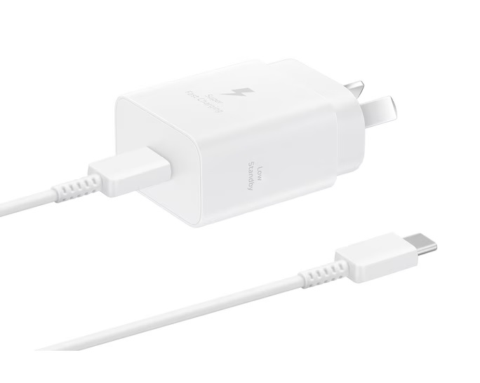 CARGADOR SAMSUNG ORIGINAL  25W POWER CON CABLE BLANCO
