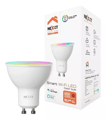 Lámpara Led Dicroica Inteligente Rgb Nexxt Nhb-c320