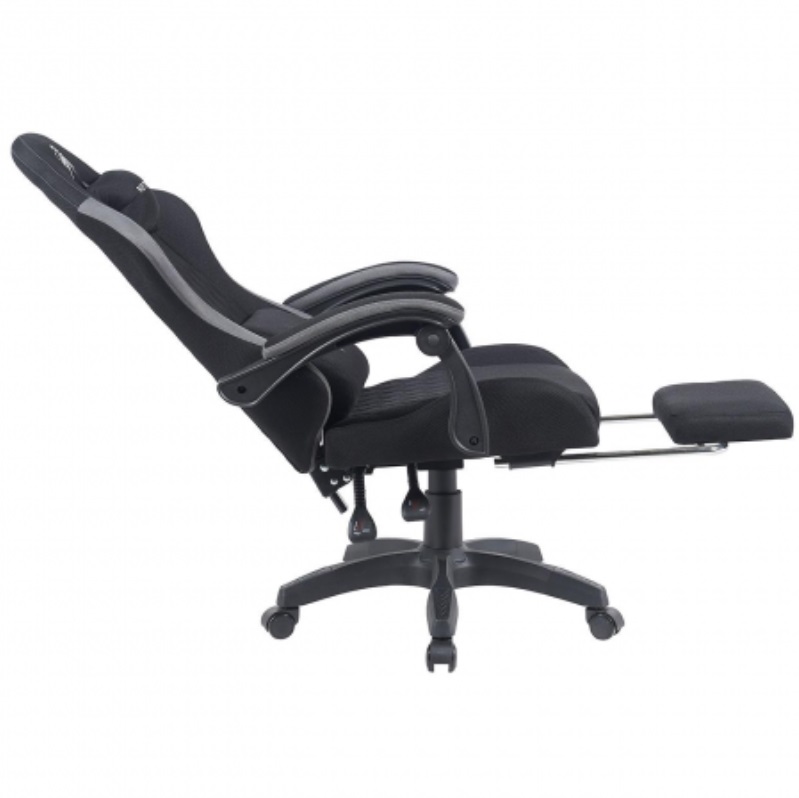 SILLA GAMER NEGRA NM-SG904 NEGRA CON APOYAPIES