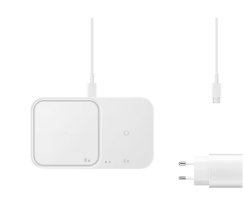 CARGADOR INALÁMBRICO DUO SAMSUNG ORIGINAL  (Blanco)