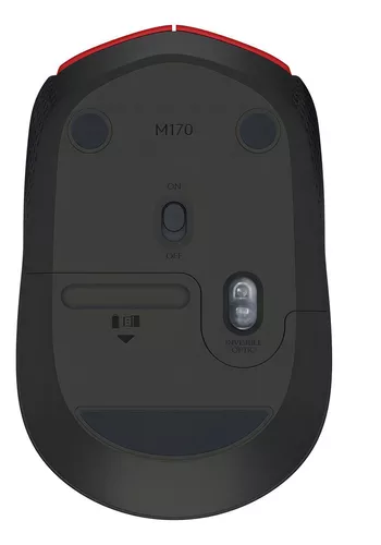 Mouse inalambrico rojo Logitech M170