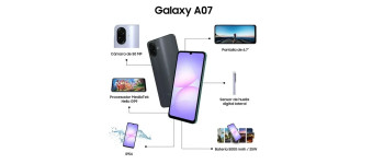 CELULAR SAMSUNG GALAXY A07 4GB / 128GB LIGHT VIOLET