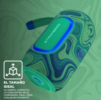 PARLANTE BLUETOOTH BURST 2 - 20W RMS- TWS- VERDE Y AZUL - FM - STROMBERG