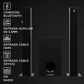 SOUND BAR MERGE C/SUBWOOFER BT 85W REMOTO - STROMBERG