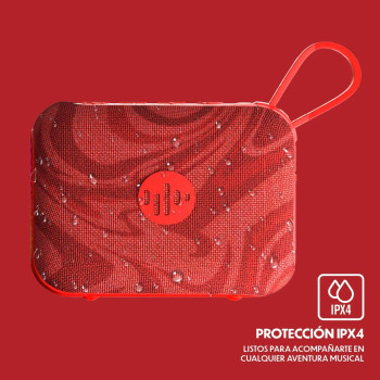 PARLANTE BLUETOOTH POP -TIPO PASTILLA- ROJO - STROMBERG