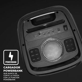 TORRE POT BT/80W RMS/AUX 3,5 Y 6,3, LUCES, DISPLAY-C/MIC - STROMBERG